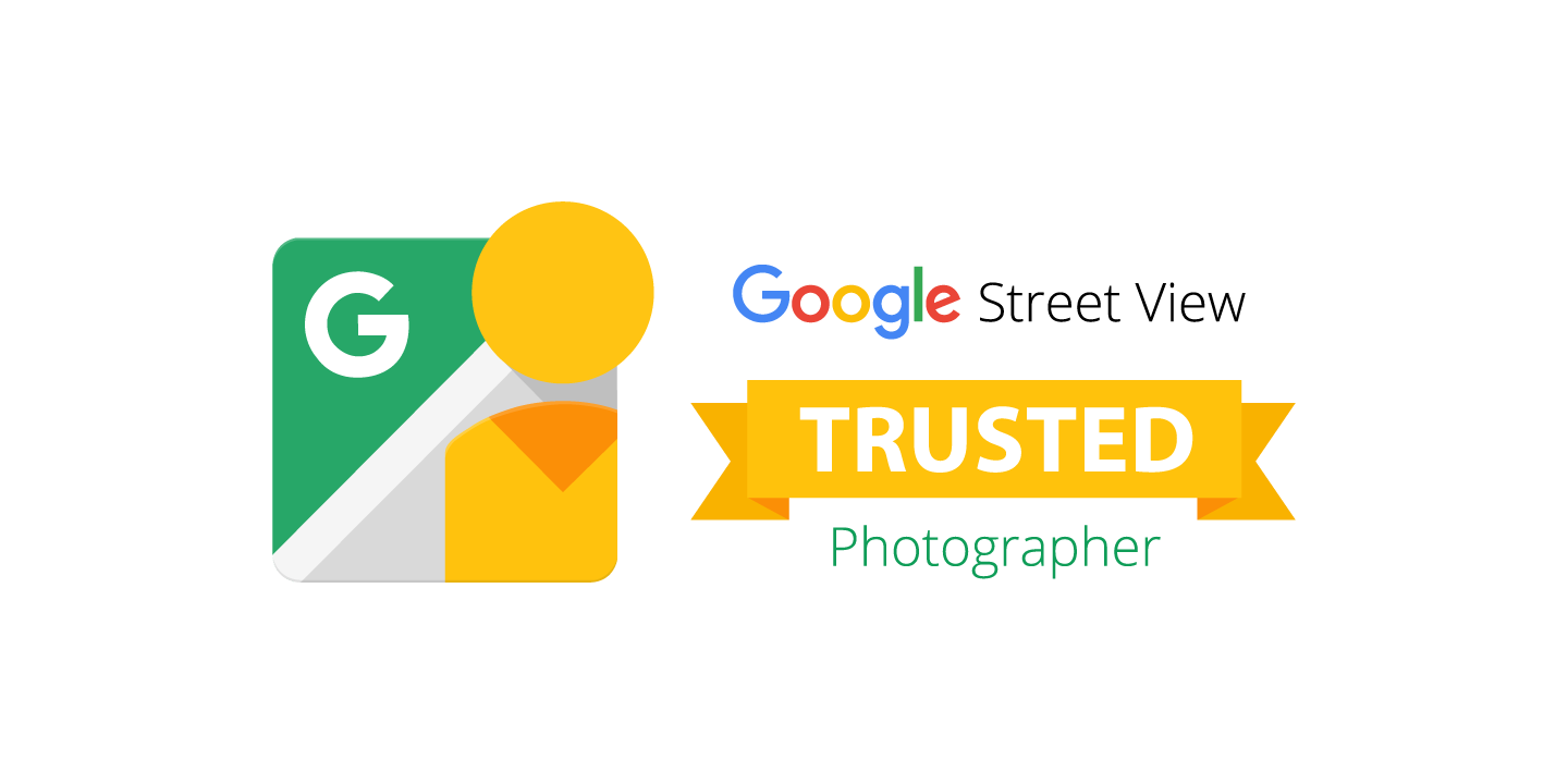 Recognized in Google Street View products as a trusted professional Photographer